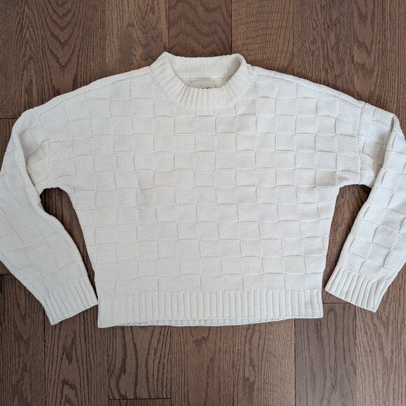 Abercrombie White Knit Mockeneck Sweater - size XS/S - Picture 1 of 5